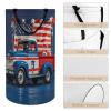 4th Of July Patriotic Trucks Large Laundry Basket Waterproof Collapsible Laundry Hamper Clothes Storage Basket Toys Bin for Bathroom Bedroom Home Decor view 4