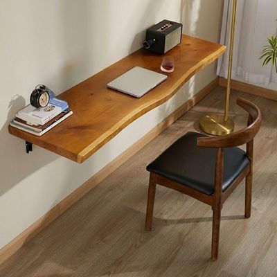 CraftThink Wall Mounted Folding Table, Functional Hanging Desk, Wood Floating Wall Desk Work Bench for Small Spaces, Bar, Laptop,Home,Office, Study, Kitchen, Dining- 94.5" L x 18" W x 8" H