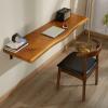 CraftThink Wall Mounted Folding Table, Functional Hanging Desk, Wood Floating Wall Desk Work Bench for Small Spaces, Bar, Laptop,Home,Office, Study, Kitchen, Dining- 94.5" L x 18" W x 8" H view 1