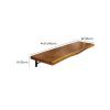CraftThink Wall Mounted Folding Table, Functional Hanging Desk, Wood Floating Wall Desk Work Bench for Small Spaces, Bar, Laptop,Home,Office, Study, Kitchen, Dining- 94.5" L x 18" W x 8" H view 2