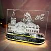 HomeLoft Basics 3D Acrylic Ram Mandir Ayodhya Model | Ram Mandir 3D Model | Ram Mandir Ayodhya Model 3D with Halogen Light for Home, Office Mandir- Warm White view 1