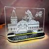 HomeLoft Basics 3D Acrylic Ram Mandir Ayodhya Model | Ram Mandir 3D Model | Ram Mandir Ayodhya Model 3D with Halogen Light for Home, Office Mandir- Warm White view 2