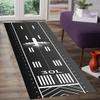 Runway Runner,Track Long Rug,Aircraft Rugs,Aviation Carpet,Airport Plane Carpets, Area Floor Racing Road Pattern RM1203 (60x200Cm/23x78 Inch) view 1