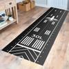Runway Runner,Track Long Rug,Aircraft Rugs,Aviation Carpet,Airport Plane Carpets, Area Floor Racing Road Pattern RM1203 (60x200Cm/23x78 Inch) view 2