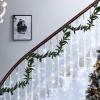 10FT Christmas Garland, Cedar Garland, Christmas Pine Garland, Christmas Greenery Garland, Faux Cypress Cedar Pine Needles Greenery Garland for Home Wall Winter Decoration (8FT) view 3