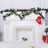 10FT Christmas Garland, Cedar Garland, Christmas Pine Garland, Christmas Greenery Garland, Faux Cypress Cedar Pine Needles Greenery Garland for Home Wall Winter Decoration (8FT) view 4
