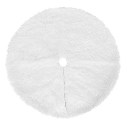 Christmas Tree Skirt, Halloween Tree Skirt Cover Mat Plush Fluffy Soft,Large Christmas Tree Skirt for New Year Home Party Decor (78CM)