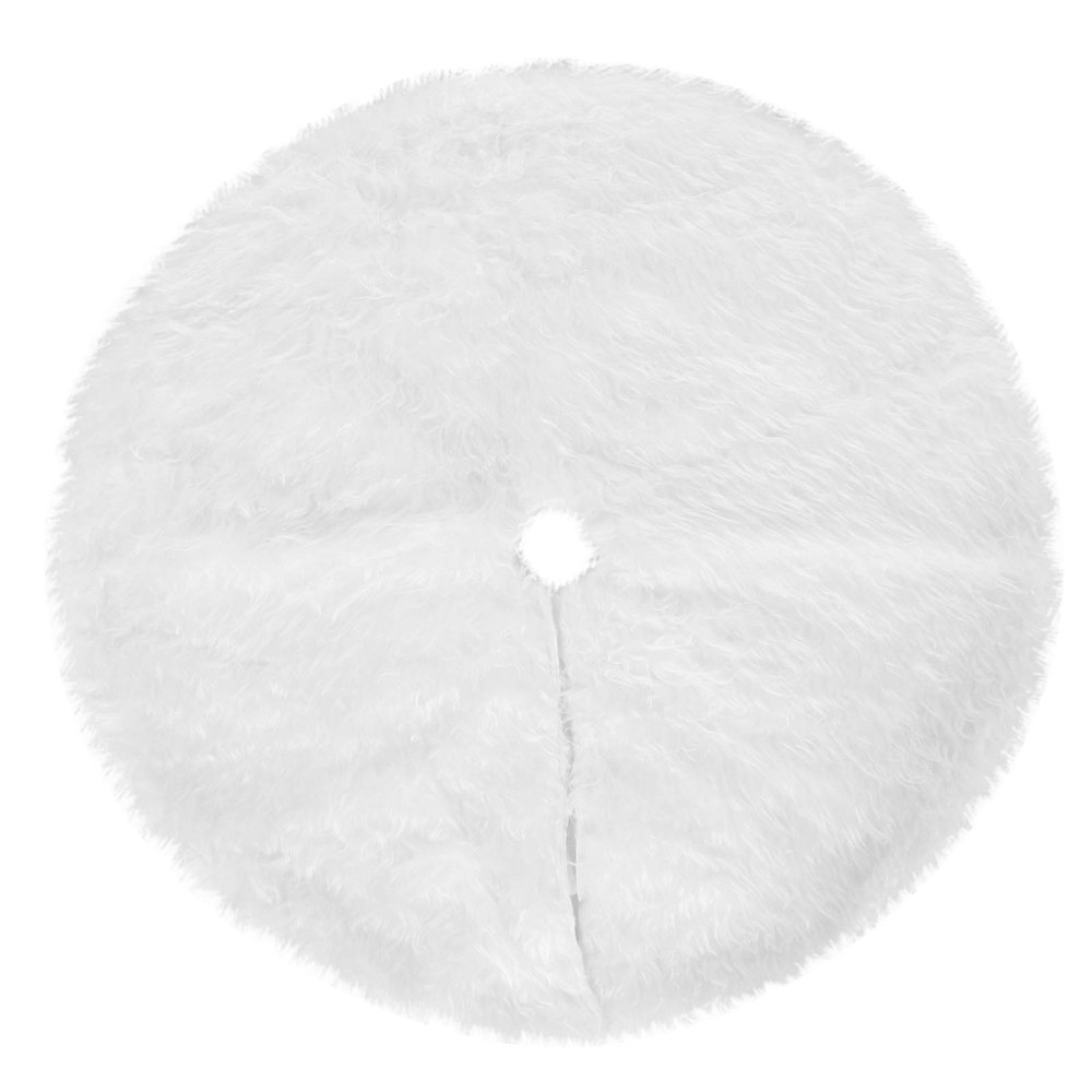 Christmas Tree Skirt, Halloween Tree Skirt Cover Mat Plush Fluffy Soft,Large Christmas Tree Skirt for New Year Home Party Decor (78CM)