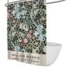 SHUODAOCO Pink Florals Bathroom Curtains William Morris Style Farmhouse Shower Curtain Modern Elegant Chic Bathtub Curtain Protecting Privacy 78Wx96L view 1