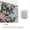 SHUODAOCO Pink Florals Bathroom Curtains William Morris Style Farmhouse Shower Curtain Modern Elegant Chic Bathtub Curtain Protecting Privacy 78Wx96L view 4