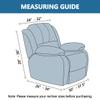 Gavilion 1 Piece Velvet Recliner Covers, Recliner Chair Cover with Pocket and Elastic Bottom, Stretch Couch Slipcovers Non-Slip Stylish Furniture Protector, Machine Washable,Beige view 2