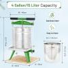 4 Gallon / 15L Mosakar Fruit Press. All juice contact parts are AISI 304 Stainless Steel. Home Use Wine Grape Apple Cider Press for Juice Making view 3