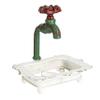 Creative Co-Op Charming Cast Iron Soap Dish with Miniature Faucet Detail view 1