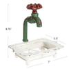 Creative Co-Op Charming Cast Iron Soap Dish with Miniature Faucet Detail view 2