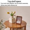 360Multi-Tier Rotating Bookshelf Smoothly Polished Edges Thicker Material Stable Load Bearing Safe to use Suitable for Living Room Bedroom Office Classroom(White,162 * 50cm) view 3