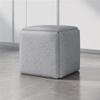 Ehzgqneg 5-in-1 Nesting Ottoman Rolling Cube Chair Stool Set with Technology Fabric, High-Density Sponge, Universal Casters, and Superb Craftsmanship(Gray,12.6 * 12.6in) view 1
