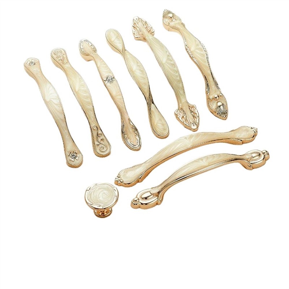 MKGOXAKC Alloy Handle Simple Wardrobe Drawer Gold Handle Home Improvement Kitchen Furniture Cabinet Pull, Shoe Cabinet Knob(G1 Single Hole)