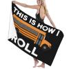 BUECDHYEI School Bus Driver Beach Towel Absorbent Bathroom Towels Beach Towels Oversized Super 32x52 Inch view 1