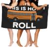 BUECDHYEI School Bus Driver Beach Towel Absorbent Bathroom Towels Beach Towels Oversized Super 32x52 Inch view 2