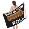 BUECDHYEI School Bus Driver Beach Towel Absorbent Bathroom Towels Beach Towels Oversized Super 32x52 Inch view 3
