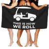 BUECDHYEI This is How I Roll Funny Golf Cart Beach Towel Absorbent Bathroom Towels Beach Towels Oversized Super 32x52 Inch view 2