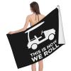 BUECDHYEI This is How I Roll Funny Golf Cart Beach Towel Absorbent Bathroom Towels Beach Towels Oversized Super 32x52 Inch view 3