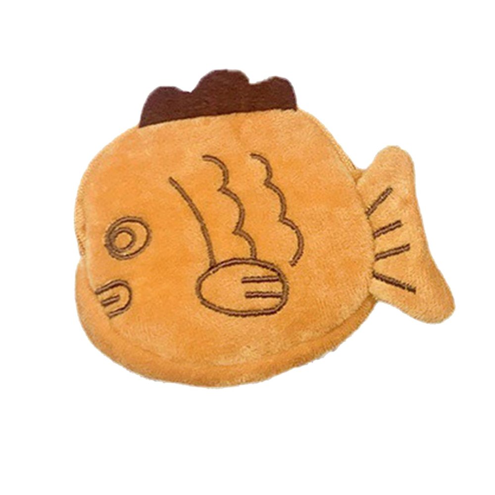 1 Piece Earphones Storage Bag with Wallet Cute Taiyaki Portable Small Plush Wallet Data Cable for Outdoor Use Fish Bag