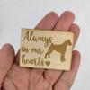 FashionJunkie4Life Always in Our Hearts Boxer Dog Magnet | 2" x 1.5" Laser Engraved Wood with Magnetic Back | Pet Loss Memorial Gift for Dog Lovers view 3