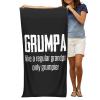BUECDHYEI Grumpa Like Regular Grandpa Beach Towel Absorbent Bathroom Towels Beach Towels Oversized Super 32x52 Inch view 1
