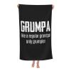 BUECDHYEI Grumpa Like Regular Grandpa Beach Towel Absorbent Bathroom Towels Beach Towels Oversized Super 32x52 Inch view 2