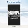 BUECDHYEI Grumpa Like Regular Grandpa Beach Towel Absorbent Bathroom Towels Beach Towels Oversized Super 32x52 Inch view 3