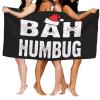BUECDHYEI Bah Humbug Beach Towel Absorbent Bathroom Towels Beach Towels Oversized Super 32x52 Inch view 2