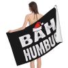 BUECDHYEI Bah Humbug Beach Towel Absorbent Bathroom Towels Beach Towels Oversized Super 32x52 Inch view 3