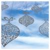 5 Classic Hanging Ornament Decals. White Vinyl Window Cling Non Adhesive Decals. Home Decor Christmas Decorations. Reusable. Made in America view 1