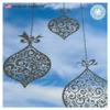 5 Classic Hanging Ornament Decals. White Vinyl Window Cling Non Adhesive Decals. Home Decor Christmas Decorations. Reusable. Made in America view 4