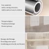 XLIHAWY Modern Room Divider, Privacy Decorative Striped Glass Partition Screens, Freestanding Bathroom Dry and Wet Separation Partition for Coffee Shop Hotel(Gold,30x140cm) view 3