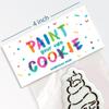The Cookie Countess Bag Topper 4" with PYO Instructions - Rainbow Brush view 2