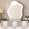 LPP-AWH Makeup Vanity - Solid Wood Vanity Desk with 8 Drawers & Smart LED Mirror, Modern Bedroom Vanity Include Makeup Chair and Free Adjustable Side Cabinet, Suitable for Her (White Black,47'') view 3
