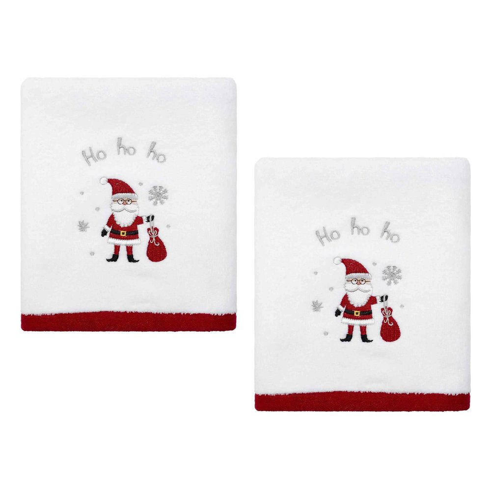 Avanti Linens - Hand Towels, Soft & Absorbent, Christmas Decorations, Set of 2 (Ho Ho Ho Collection)