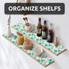 12X120 Inch Shelf Liner for Kitchen Cabinets, PVC Drawer Liner for Dresser Non-Slip Bathroom, Non-Adhesive Cabinet Liner Washable (Green Floral)(5 Roll) view 2