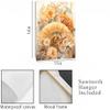 11x14 Floral Wall Art Canvas Print (Golden Fan) view 2