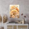 11x14 Floral Wall Art Canvas Print (Golden Fan) view 3