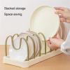 CFGH6FDF Dish Drainer Rack Dish Drying Rack Multifunctional Dish Drainer Pot Cover Rack Detachable U-Shaped Dish Rack Organizer Holder Cup Dish Drying Shelf Dish Rack(Navy Blue) view 4