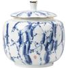 Tea Canister Creative Hand-Painted Tea Storage Container Jar Ceramic Small Sealed Jar Storage Jar Retro Chinese Tea Set Single Jar Tea Tin(A) view 1