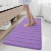 Buganda Memory Foam Bath Mat, 59" x 20", Ultra Soft and Non-Slip Bathroom Rugs, Water Absorbent and Machine Washable Bath Rug Runner for Bathroom, Shower, and Tub, Lavender view 1