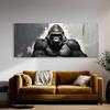 Sense Canvas Gorilla Gradient Essence 111 Canvas Art - Home Decor Wall Art Print Poster Painting Small 20x8 / 1.5" view 2