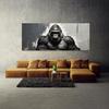 Sense Canvas Gorilla Gradient Essence 111 Canvas Art - Home Decor Wall Art Print Poster Painting Small 20x8 / 1.5" view 3