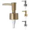 Soap Dispenser Pump Replacement, Soap and Lotion Dispenser Replacement Pump Head Hand Soap Dispenser Top for Lotion Bottle(Gold) view 4