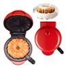 Cake Maker Machine for Lava Cake, Mini Donuts, Waffles, Pancakes - Breakfast, Snacks, Desserts - Non-stick Surface, Double-sided Heating, Red view 1