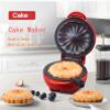 Cake Maker Machine for Lava Cake, Mini Donuts, Waffles, Pancakes - Breakfast, Snacks, Desserts - Non-stick Surface, Double-sided Heating, Red view 2